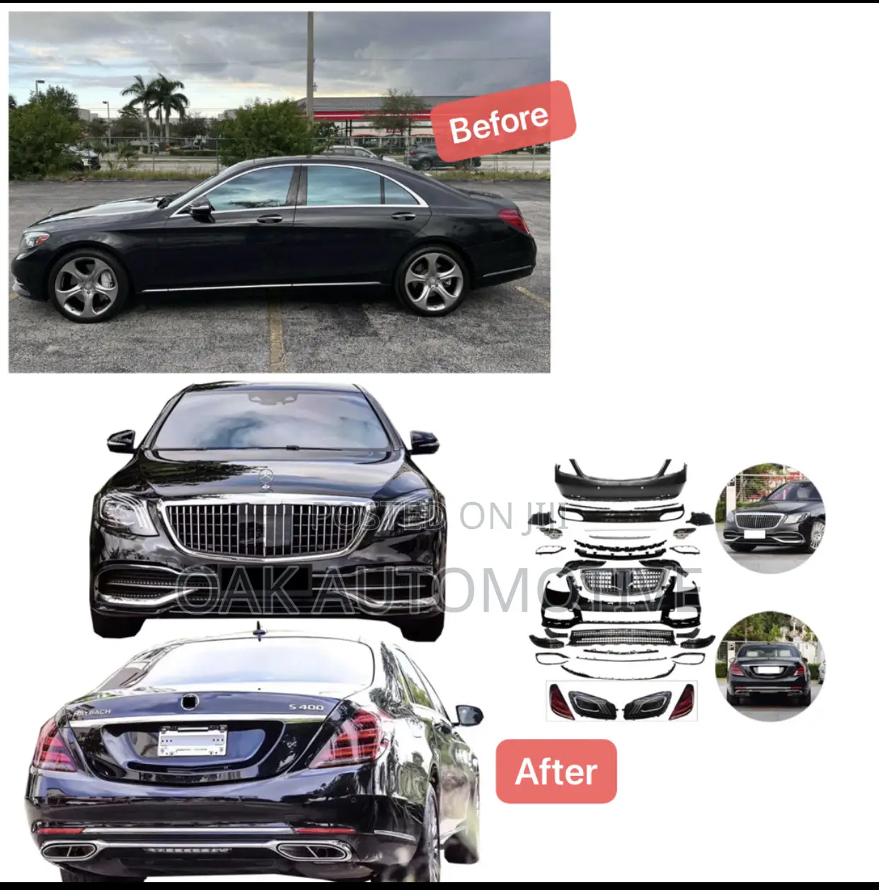 Mercedes-Benz W222 2013-2017 Upgrade to Maybach Bodykits