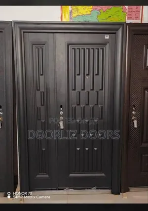 Original One And Half Black Security Door With Accessories