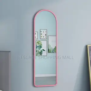 Modern Full-Length Mirror With Storage Rack