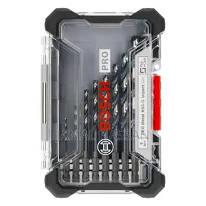 Bosch Pro Metal HSS-G Impact Twist Drill Bit Set, 8 PCS