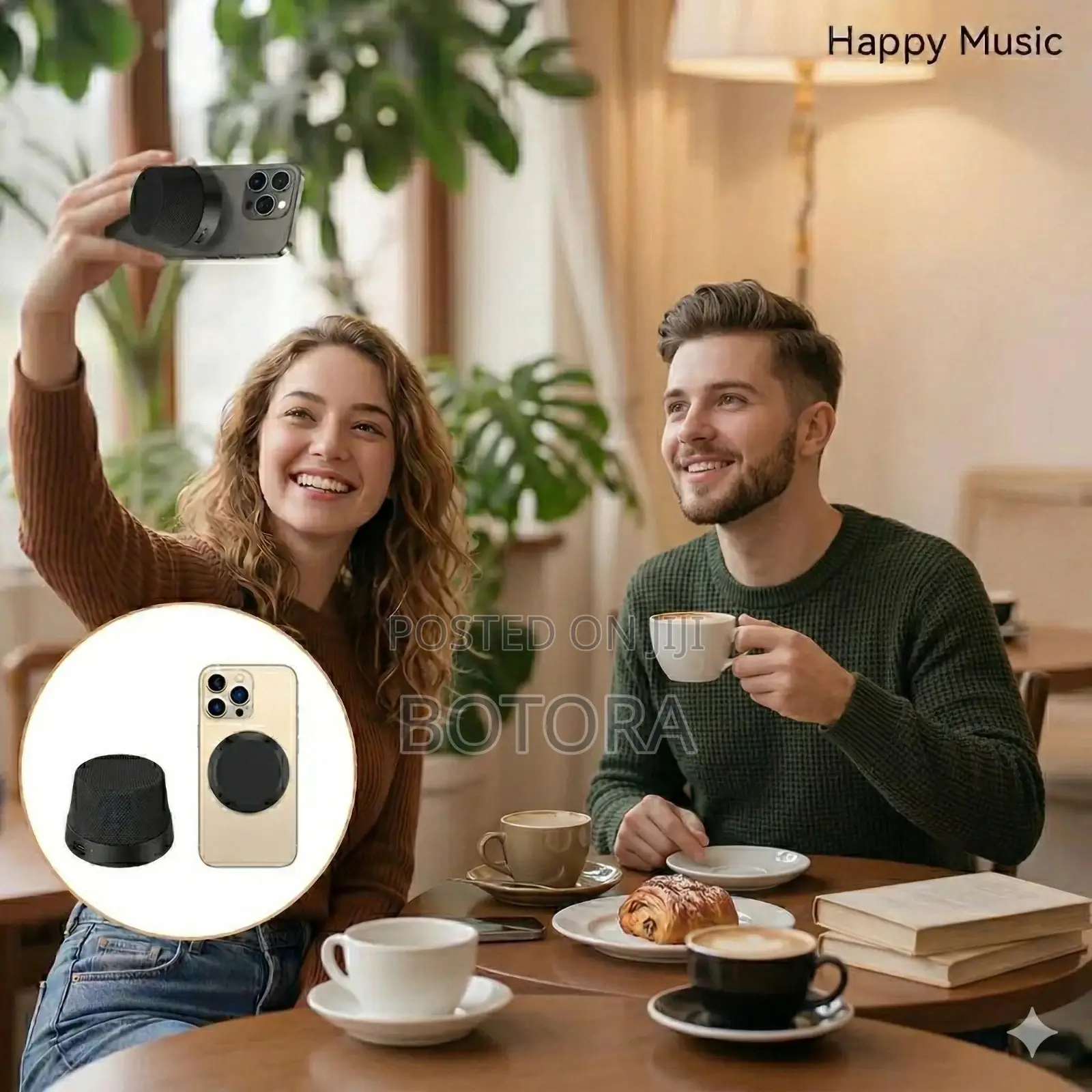 Magnetic Mini Bluetooth Speaker – 32ft Range - 2 Colors Available