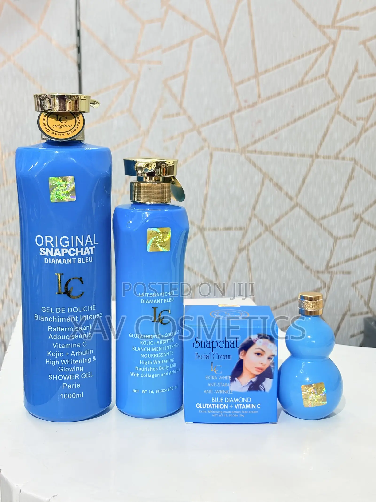 Lait Snapchat Diamant Diamant Bleu Set