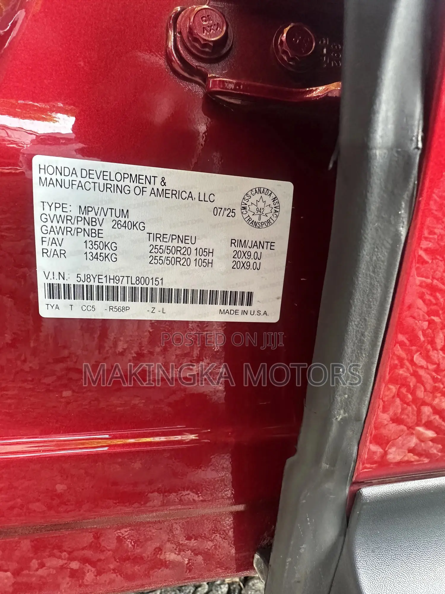 Acura MDX SH-AWD w/A-Spec Package 2025 Red