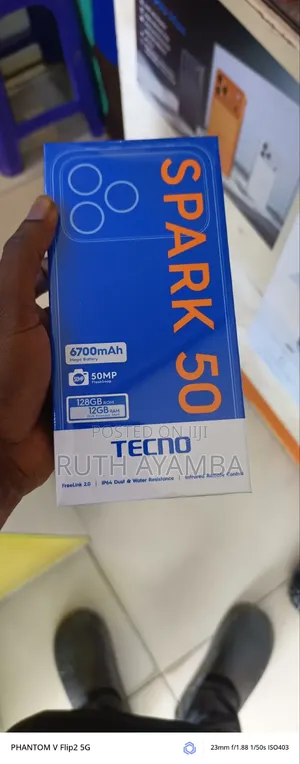 New Tecno Spark 50 128 GB Black