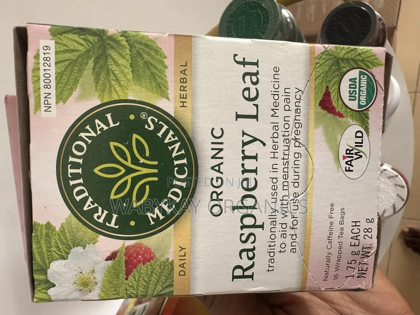 100% Organic Rasbery Leaf Tea- Traditional Medicinals