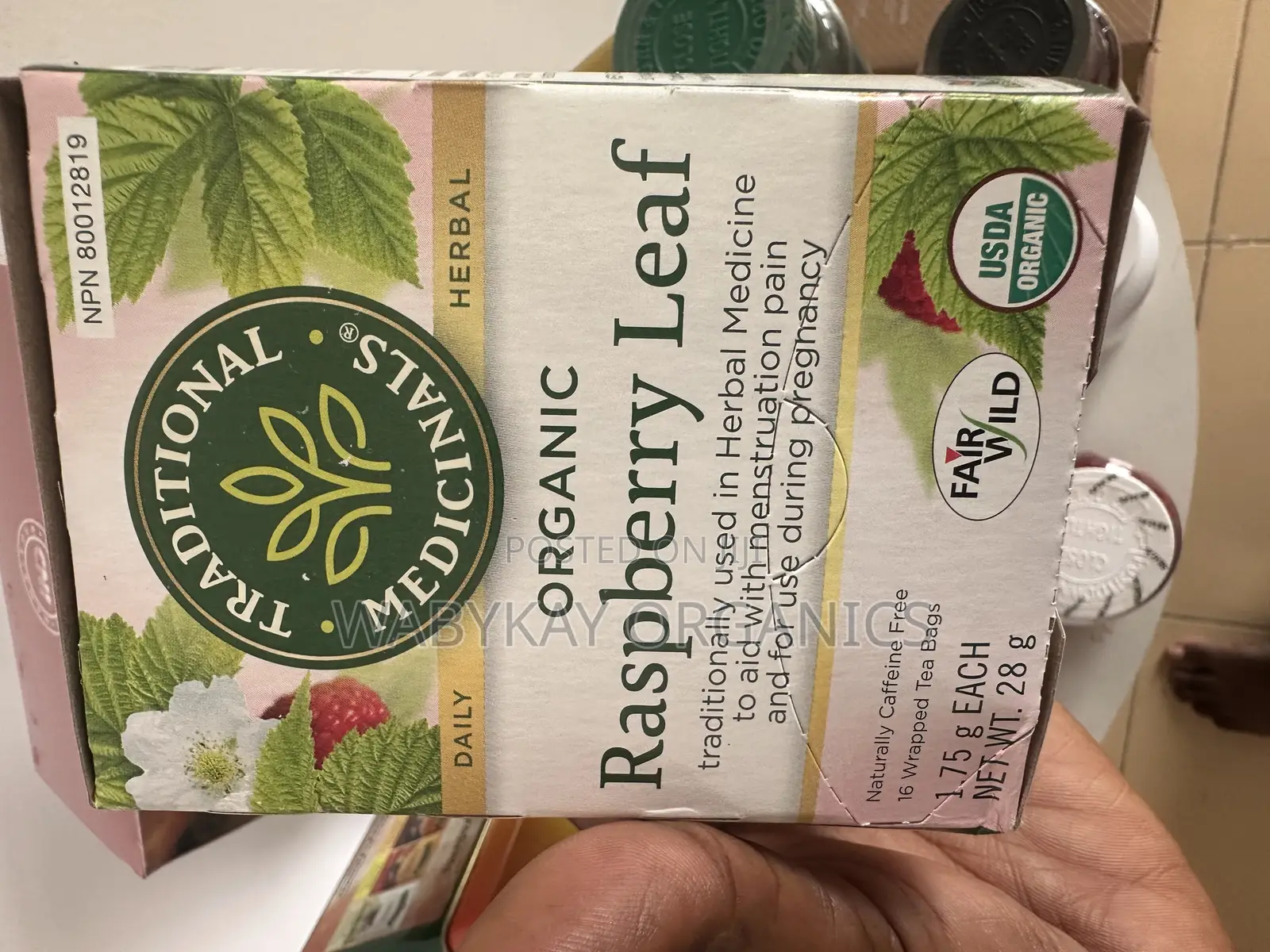 100% Organic Rasbery Leaf Tea- Traditional Medicinals