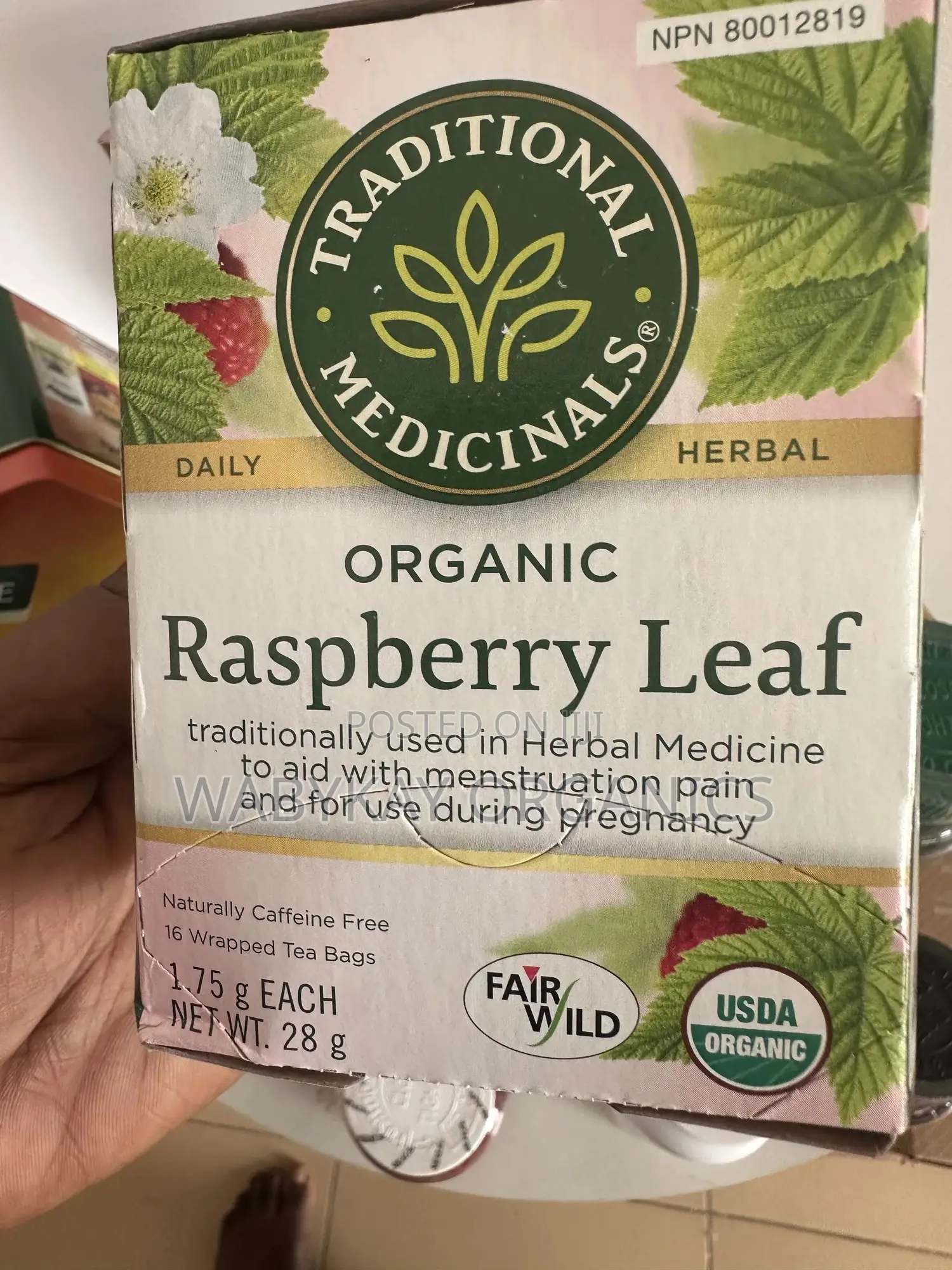 100% Organic Rasbery Leaf Tea- Traditional Medicinals