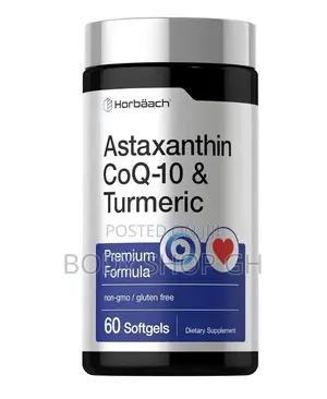 Astaxanthin | With Coq-10, Turmeric | 60 Softgels | Premium Formula