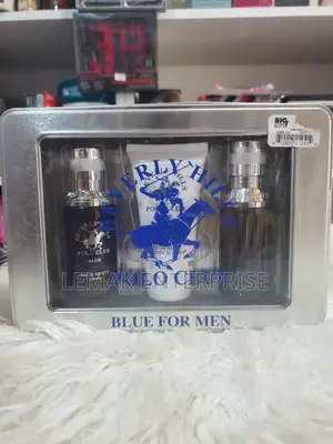 Beverly Hills Polo Club Blue Perfume, Shampoo and After Shave Lotion