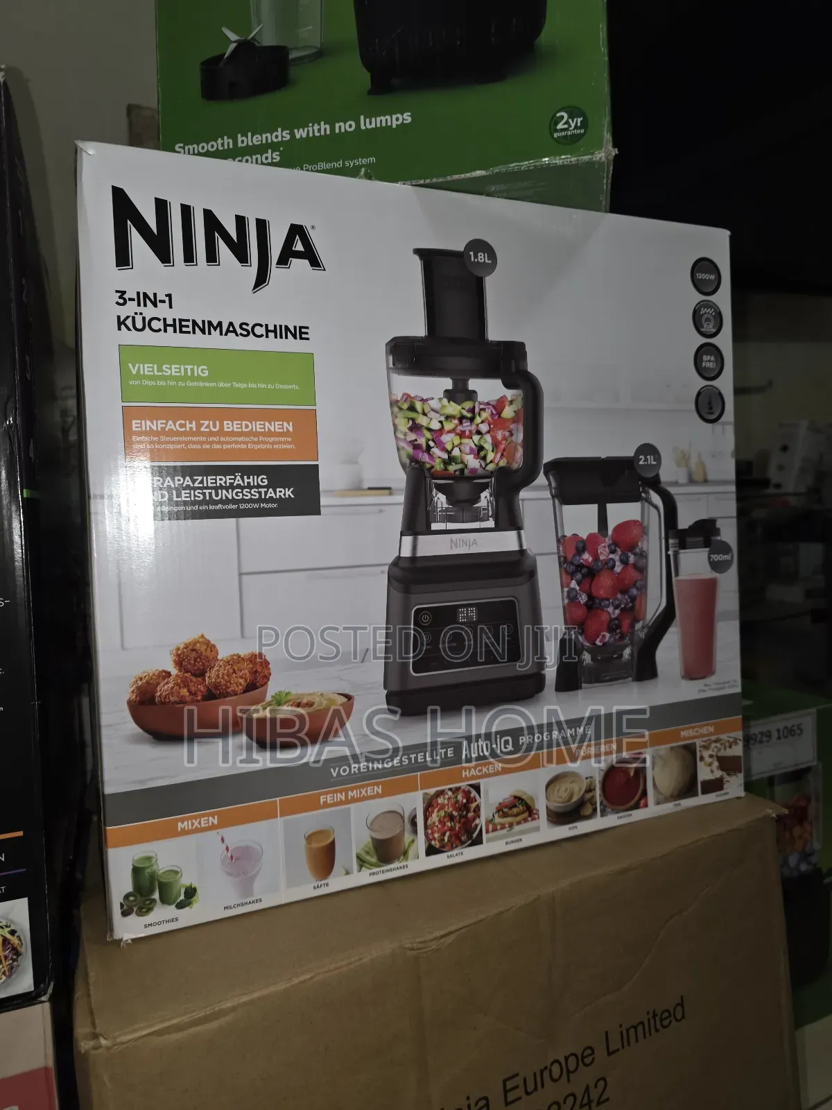 Ninja 3in1 Blender, Food Processor, Smoothie Maker