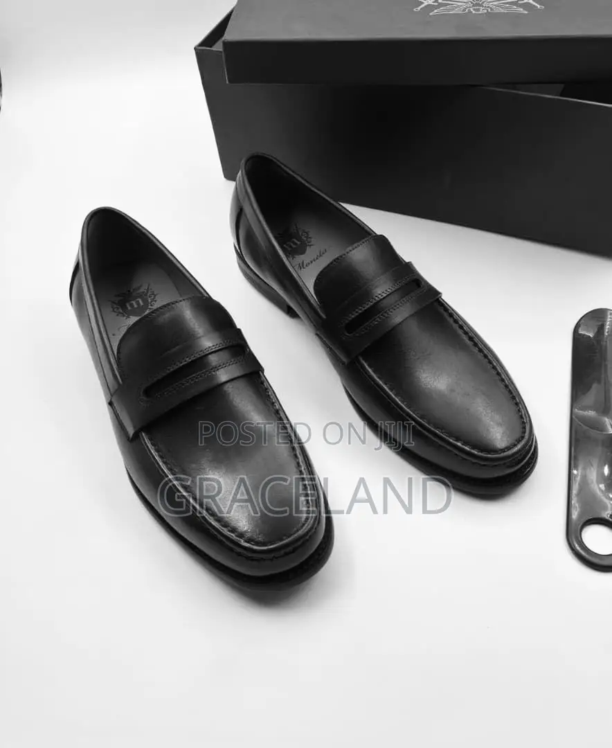 This Is Original Pure Real Leather Montana Loafers Shoes