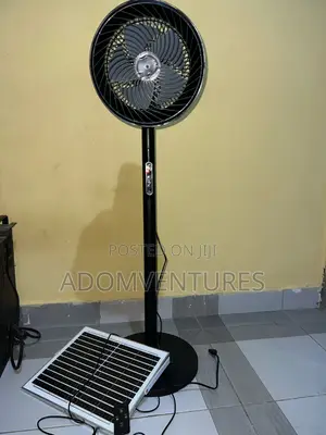 2-in-1 Solar Rechargeable Fan – Charge With Sunlight Or Electricity