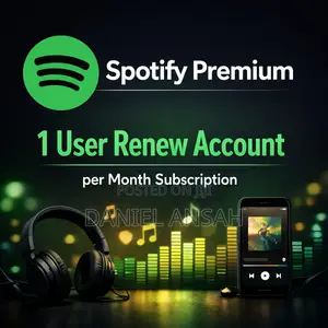 Spotify Premium – 1 User Renew Account | Per Month Subs
