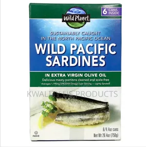 Wild Pacific Sardines in Extra Virgin Olive Oil - 6 Pack