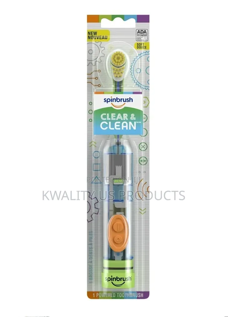 Spinbrush Clear And Clean Kids Battery-powered Toothbrush