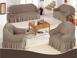 Soft ,Thick ,Super Stylish Sofas(Sold as a Set)Cotton Skirt Covers