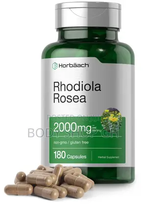 180 Capsules - Horbäach Rhodiola Rosea Capsules | 180 Count |