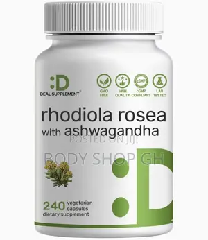 240 Capsules - Deal Supplement Rhodiola Rosea With Ashwagandha,