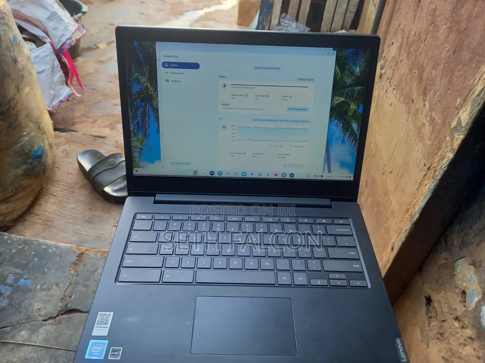New Laptop Lenovo Chromebook C330 4GB Intel Celeron HDD+SSD 160GB