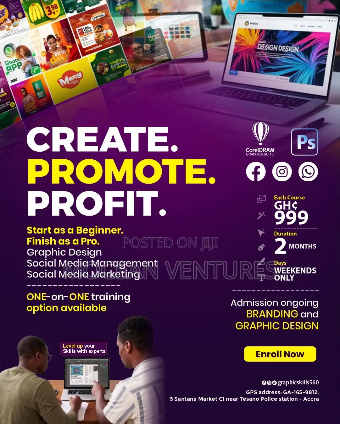 Weekends Graphic Design Training From Basic to a Pro!