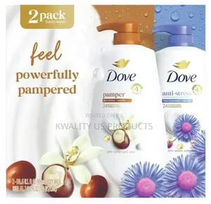 Dove Pamper and Anti-Stress Body Wash - 2 Pack