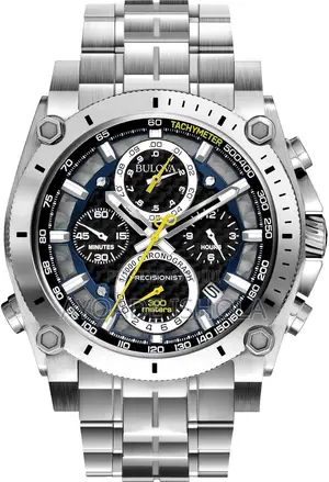 Preowned Bulova Men's Stainless Steel Precisionist Chronograph Watch