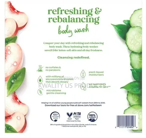 Dove Refresh and Rebalance Body Wash - 2 Pack