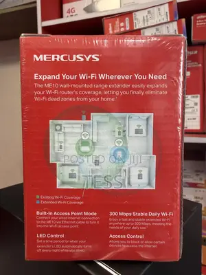 Mercusys Wifi Extender Booster Me10 N300mbps With Lan Port