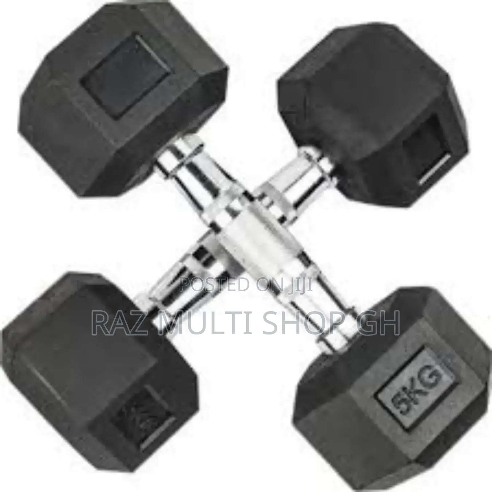 5kg Hexagonal Dumbbells