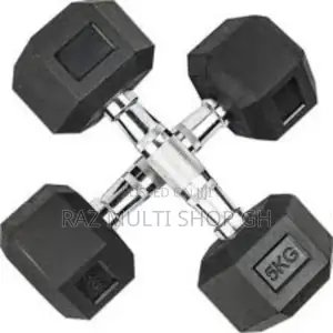 5kg Hexagonal Dumbbells