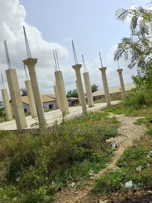 Road Side Land With 3shops Footen N Pillar Structures for Cool Price