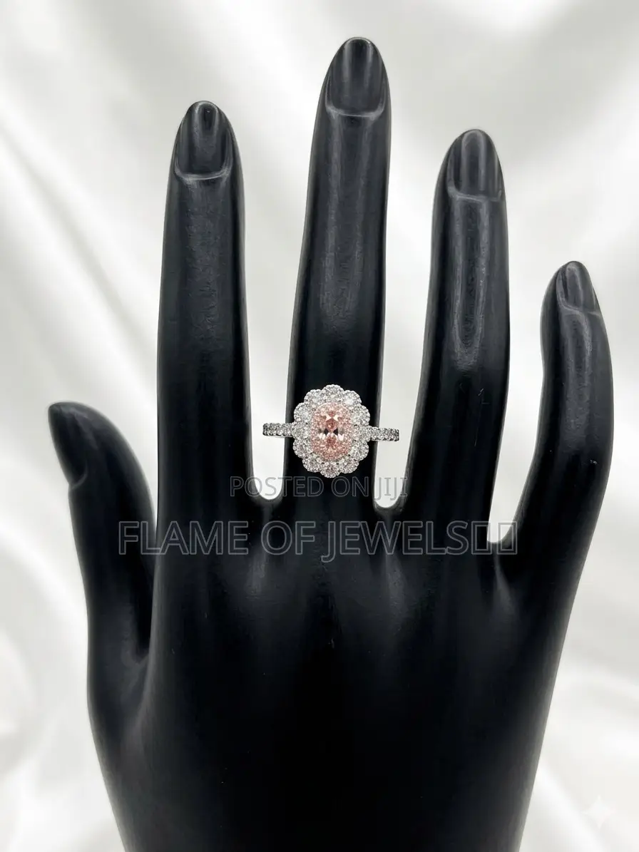 Pink Halo Promise Ring