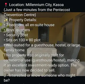 7bdrm Bungalow in Millennium City, Gomoa East for sale