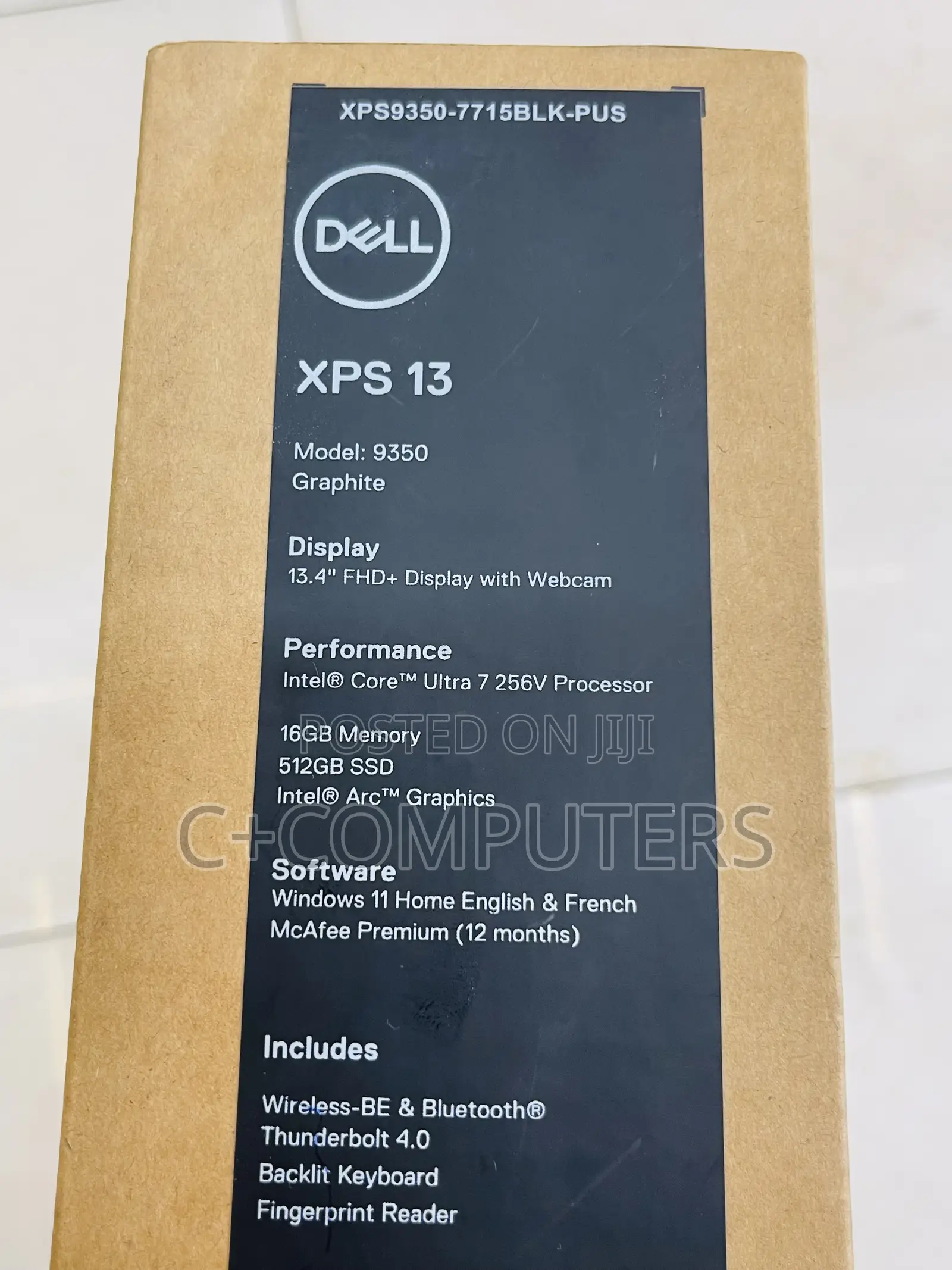 New Laptop Dell XPS 13 (9350) 16GB Intel Core Ultra 7 SSD 512GB