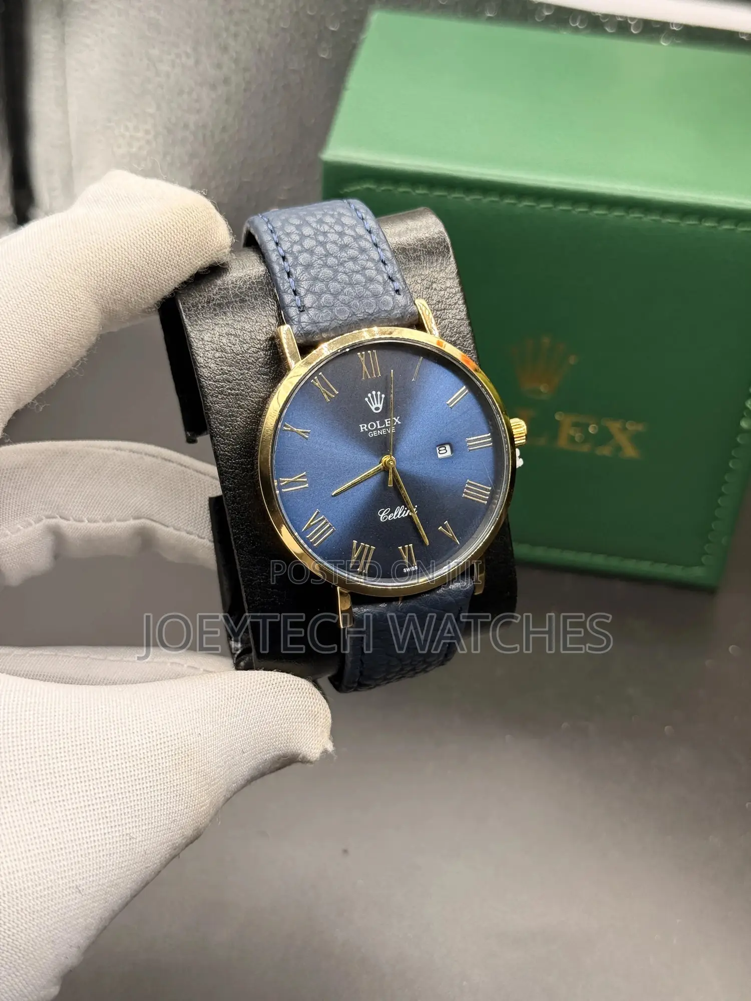 Rolex Celinni Leather Watch