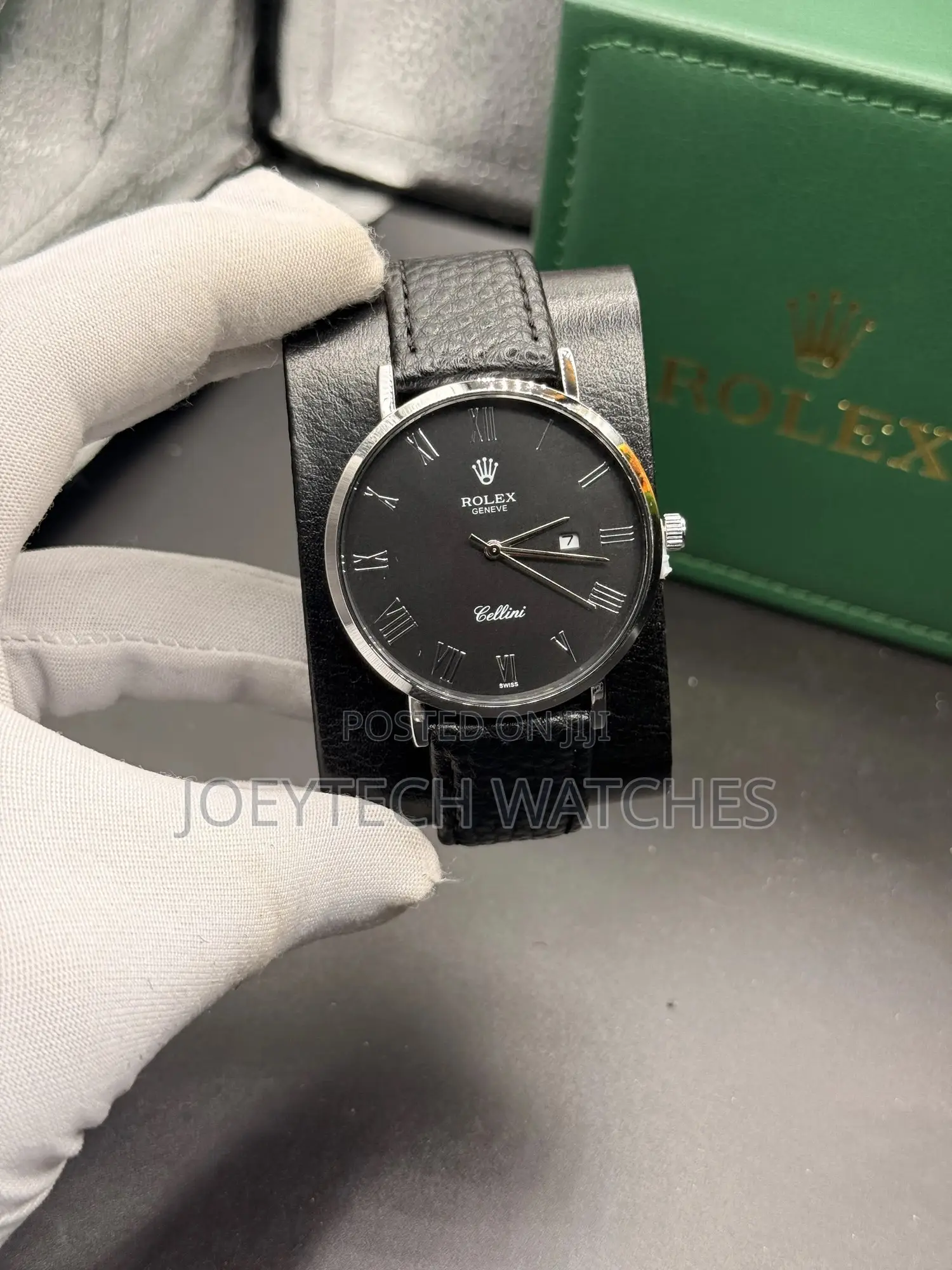 Rolex Celinni Leather Watch