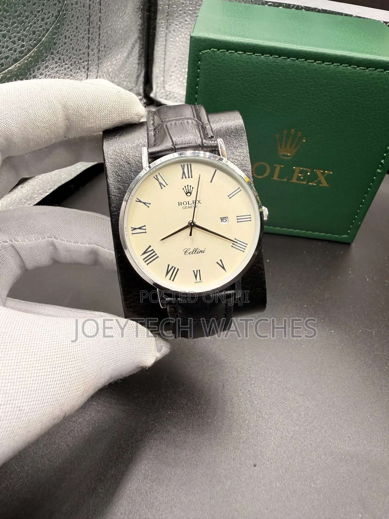 Rolex Celinni Leather Watch