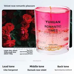 Velvet Rose Aromatherapy Gel Candle