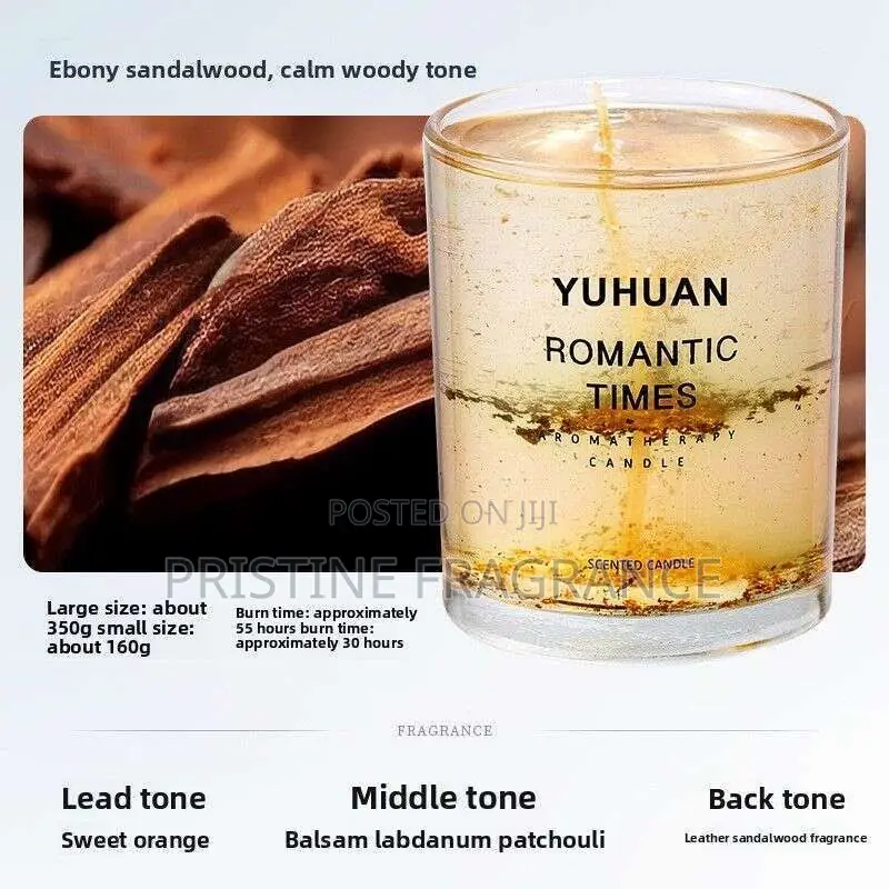 Ebony Sandalwood Aromatherapy Gel Candle