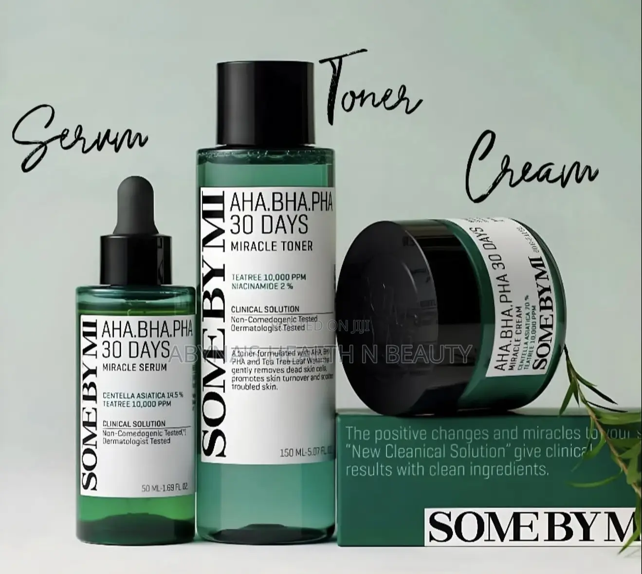 Some by Me Aha.Bha.Pha 30 Days Cream, Serum,Toner Set