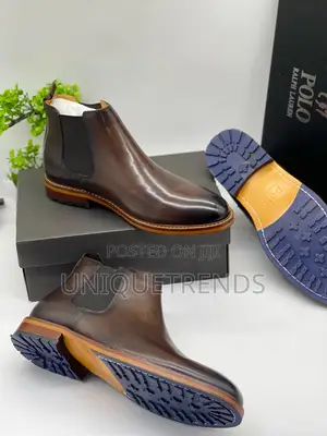 Quality Polo Ralph Lauren Chelsea Boots (Coffee)