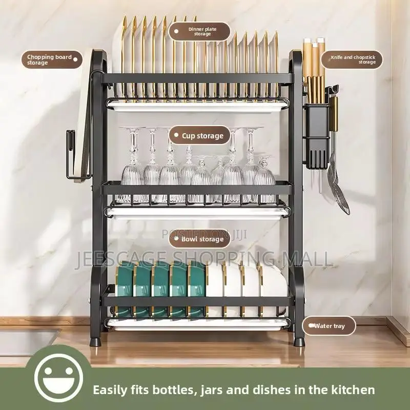 3-Tier Multi-Functional Kitchen Dish Drying Rack