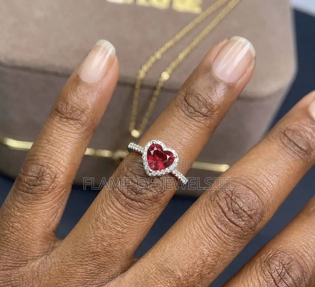 Ruby Radiance Promise and Engagement Ring