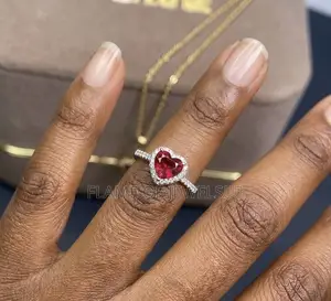 Ruby Radiance Promise and Engagement Ring