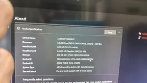 Laptop Lenovo 8GB Intel Core i5 SSD 256GB