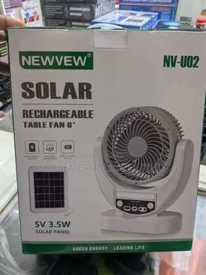 Solar Rechargeable Fan