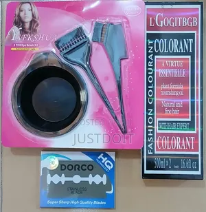 Colorant Hair Dye + Dye Mixing Bowl + Pack of Blade