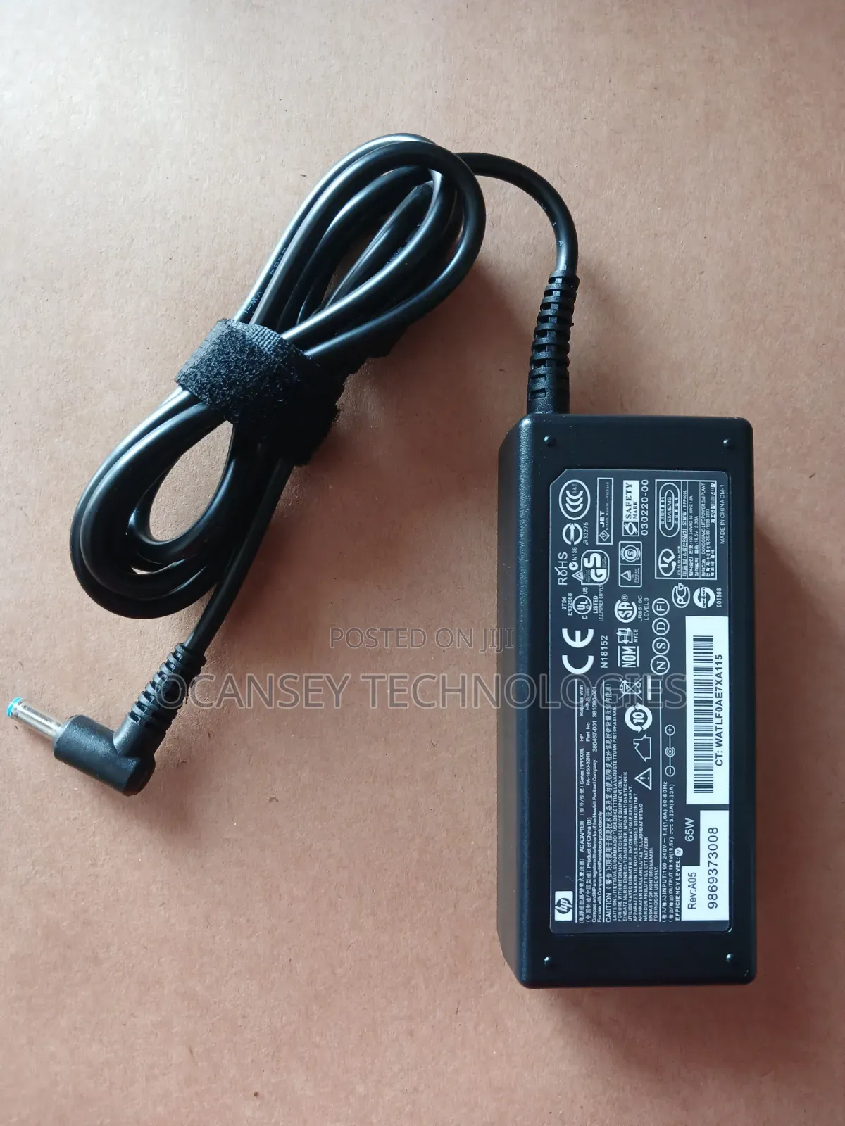 Original Hp Blue Pin 65w Laptop Adapter