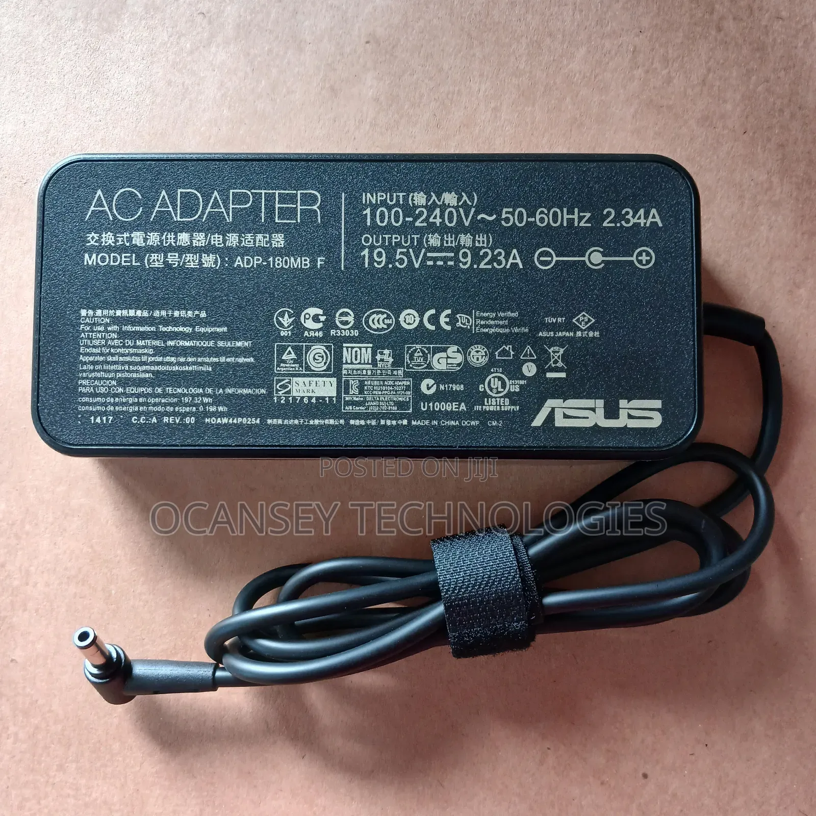 Original Asus 19.5v 9.23a 180w No Pin Adapter