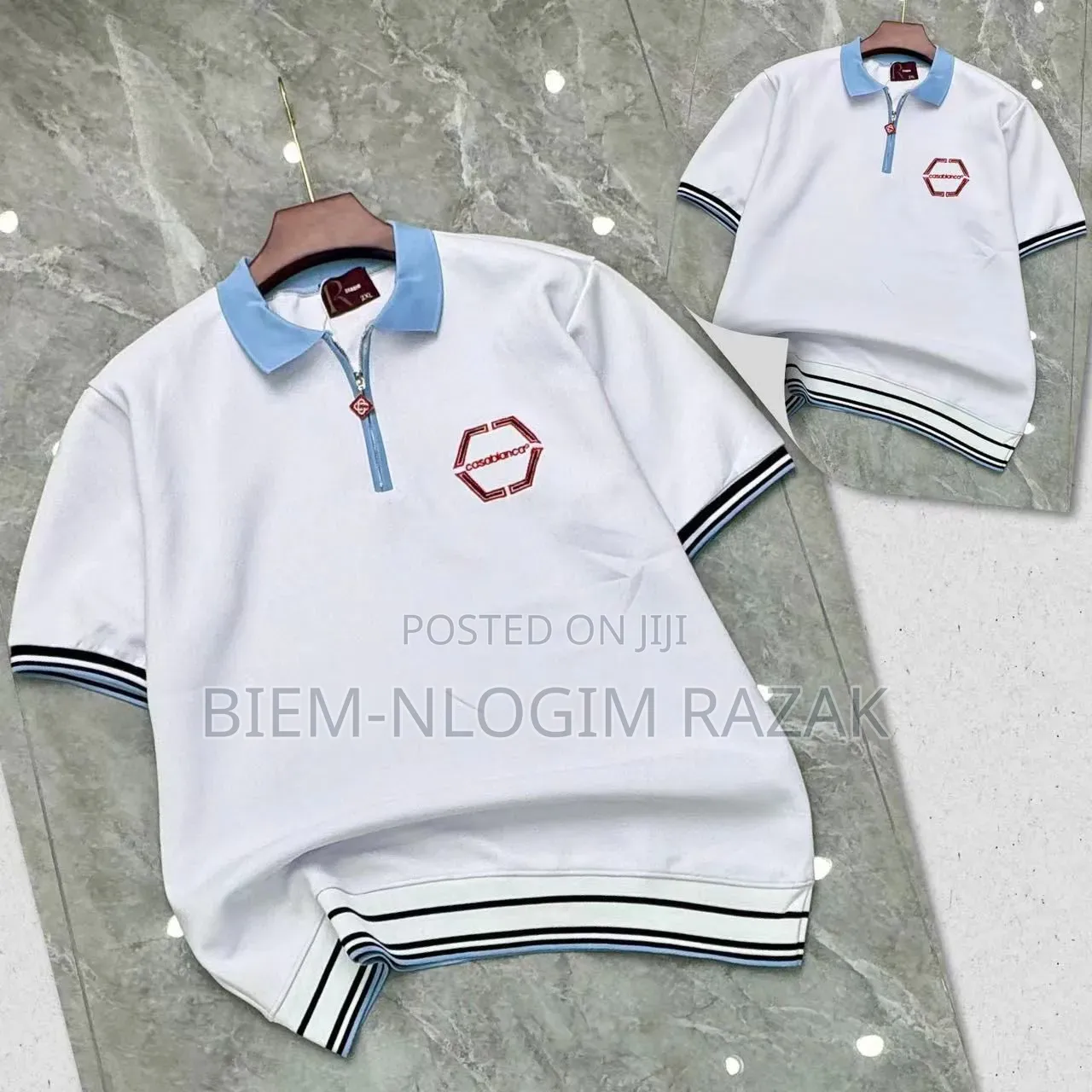 High Quality Casablanca Club Zip Up T-Shirts Available